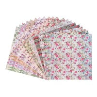 Duo-Design-Papiere, Rosen Deluxe 1, beidseitig bedruckt, 25cm x 25cm, 250g/m², 20 Blatt