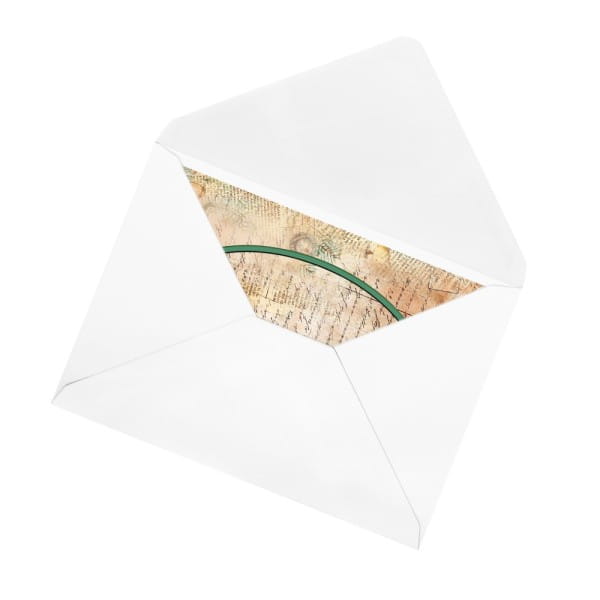 3-Fach Motiv-Grußkarten, Oval, Winter 2, 11,5cm x 16,5cm, inkl. Umschläge, 10 Stück