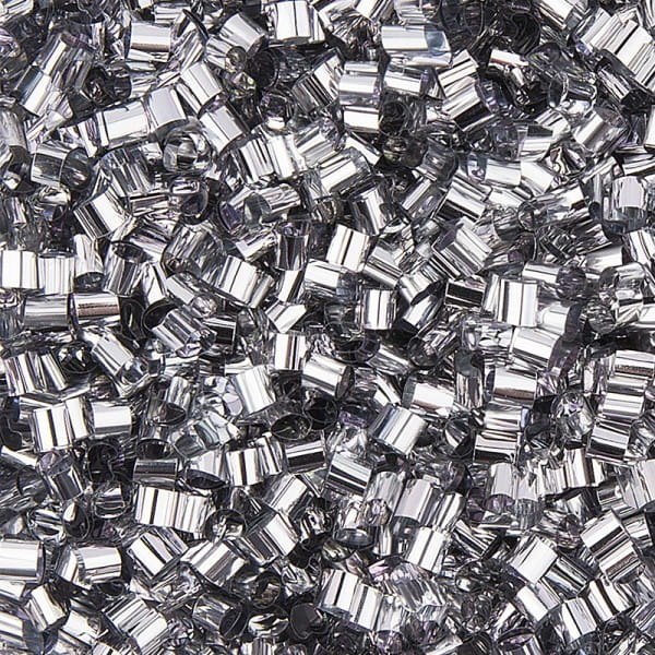 Metallic-Rondelle, Streu-Deko, 15g, silber