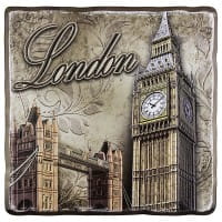 Relief-Sticker, Nostalgie London, 18 cm x 17,5 cm