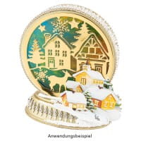 Stanzschablonen, Winterszene 1, 5 Stück