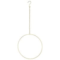 Metallring, mit Aufhängung, Ø 35cm, gold