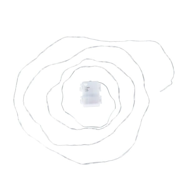 LED-Micro-Lichterkette, warmweiß, inkl. Timer, transparentes Soft-Kabel, 100er