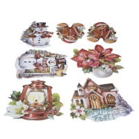 3-D Relief-Sticker, Lebkuchenmännchen, versch. Größen, selbstklebend