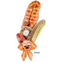 3-D Motive, Federn, Gold-Gravur, 5,5-15cm, 10 Motive