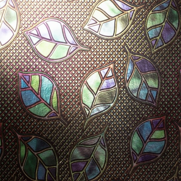 Motiv-Spiegelkarton, Blatt-Ornamentik, 4 verschiedene Designs, DIN A4, 20 Bogen