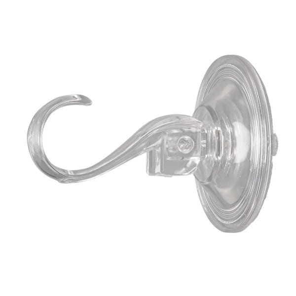 Vakuum-Saugnapf-Haken, 6,8cm x 9,5cm x 3,7cm, Tragkraft 5kg, transparent, 4 Stück