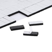 Klebepads, 5mm x 12mm, 2mm hoch, schwarz, 5 Bogen, 800 Stück