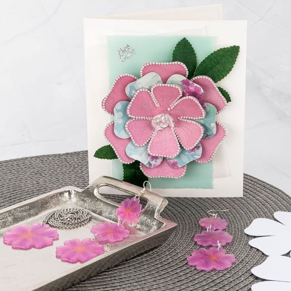 Vorlage: 3-D Blume, DIN A4