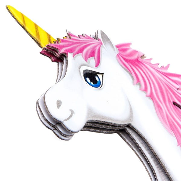 XXL 3-D Stickerbogen, Einhorn, 30cm x 36cm
