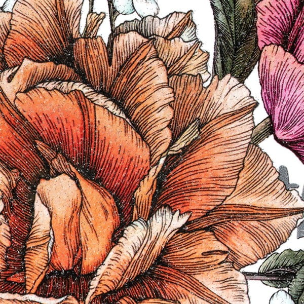 Color Bügeltransfer, Glitzer, DIN A4, Blumen 8
