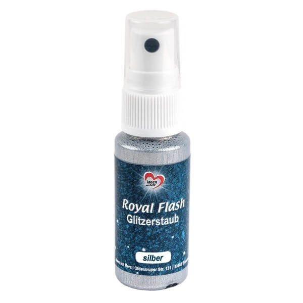 Royal Flash, Glitzerstaub, silber, 25ml