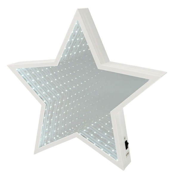 LED-Stern Infinity, zum Aufstellen, Ø 29,3cm, 60 LEDs in Weiß, inkl. Timer