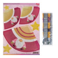 Diamond-Painting-Stanzbogen, Wichtelaufsteller, DIN A4, 5 Bogen