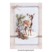 3-D Motive, Tiere im Winter, 7,5-10cm, 10 Motive