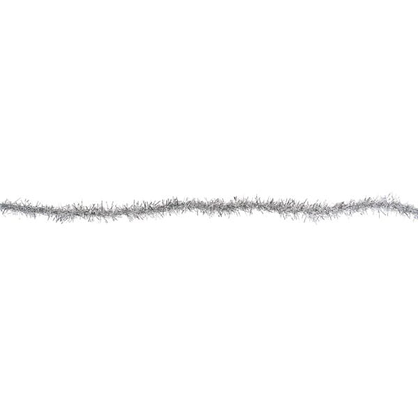 Lamettaband mit Draht, 3m lang, silber-metallic