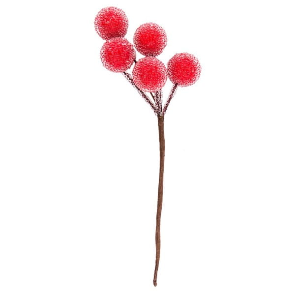 Deko-Zweige, Rote Beeren 1, 15cm lang, 4 Stück | Sonstige Deko-Zweige | Zweige | Floristik | Deko- & Geschenkartikel