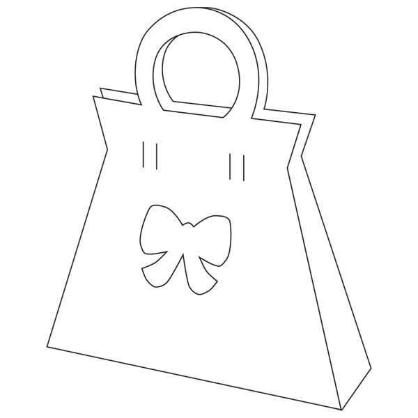 Design-Schablone "Schleifen-Täschchen", DIN A3