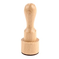 Holzstempel, 100% Handmade, Ø3cm, 8,5cm hoch, mit Griff