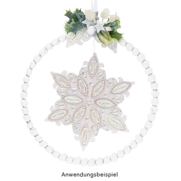 Metallringe, 3mm stark, Ø 20cm, silber, 3 Stück
