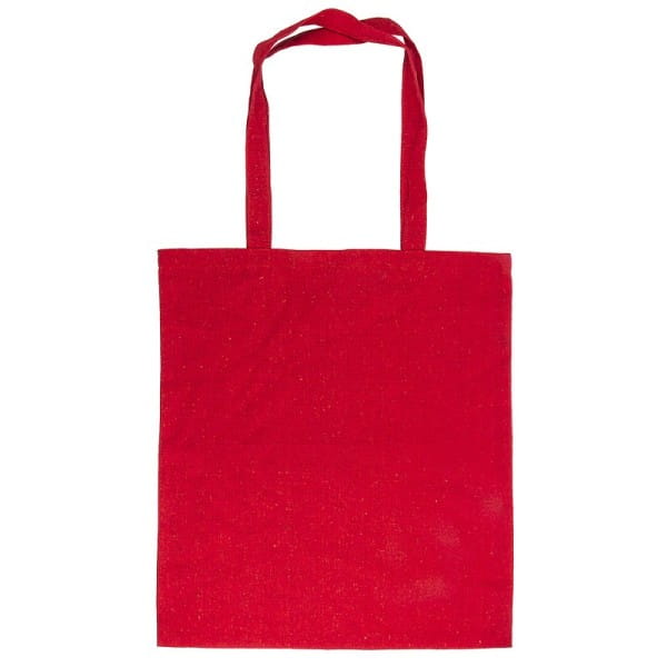 Textil-Tasche, 38cm x 42cm, mit zwei Lang-Henkeln, rot