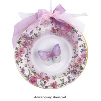Transparent-Sticker, Schmetterlinge, versch. Designs, mit Glitzerveredelung, 10cm x 30cm, 10 Bogen