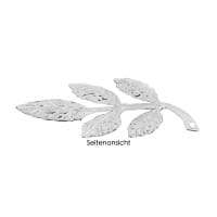 Metall-Ornamente, Design 9, 3,7cm x 2,1cm, silber, 18 Stück