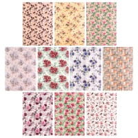 Motiv-Transparentpapiere Deluxe, Rosen, DIN A4, versch. Designs, 10 Bogen