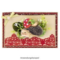 Royal Bordüren-Stanzer, Viel Glück, Stanzung 3,7 x 5,7 cm
