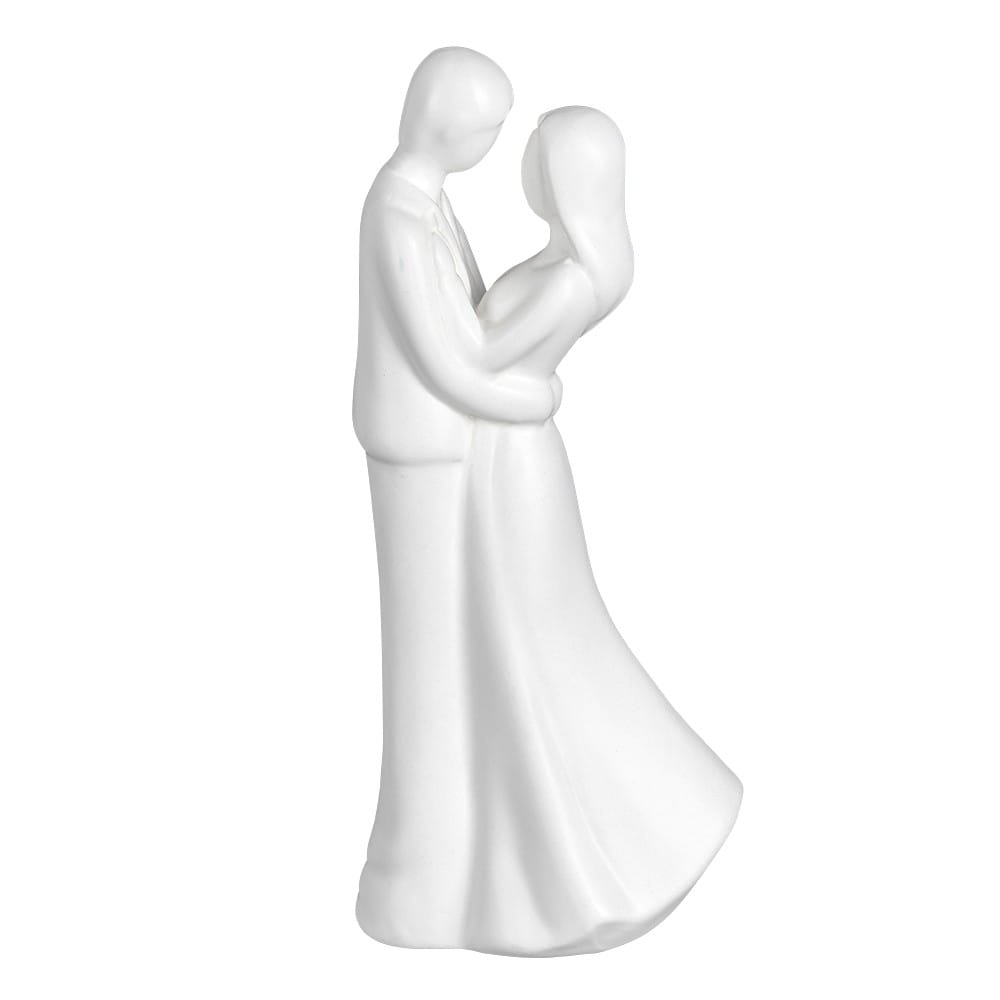 Deko-Figur, Brautpaar 2, 20,9cm x 9,8cm x 7,2cm, matt-weiß | Deko-Figuren | Deko-Figuren | Deko- & Geschenkartikel