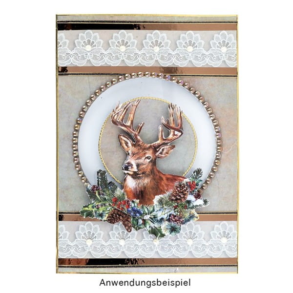 Motiv-Grußkarten, Spitze, B6, 230 g/m², verschiedene Designs, inkl. Umschläge, 10 Stück