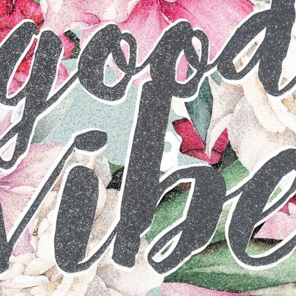 Color Bügeltransfer, Glitzer, DIN A4, Blumen 10