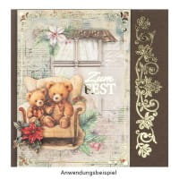 3-D Motive, Teddys im Winter, 6,5-8,5cm, 10 Motive