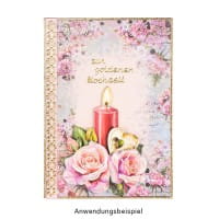 Motiv-Grußkarten, Zauberhafte Blumenwelt 1, 11,5cm x 16,5cm, 5 Designs, inkl. Umschlägen, 10 Stück