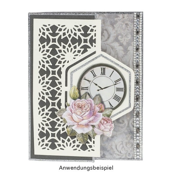 Präge-& Stanzschablonen, Aufstellkarte, 13,6cm x 13,6cm