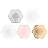 XL-Laser-Ornamente, Zierdeckchen 7, verschiedene Farben, Ø 20cm, 10 Stück