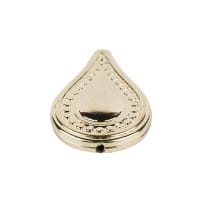 Perlen, Tropfen, 3,5cm x 2,2cm, hellgold, 10 Stück