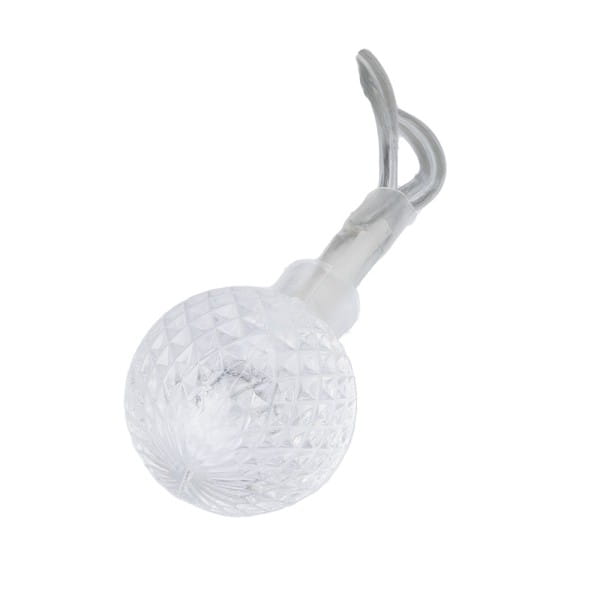 LED-Lichterkette, Relief-Kugeln, klar, 10 LEDs in Warmweiß, 3,05m lang, Timer