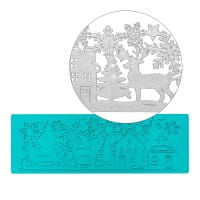 Silikon-Dekormatte, Design 53, 30cm x 10cm x 0,2cm