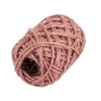 Geschenkband- & Schleifen-Mix, Jute & Kraftpapier, 2 Schleifen, 1 Geschenkband, Rosatöne