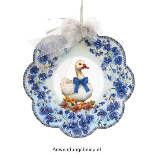Motiv-Windradfolien, Blumen, Ø 20cm, 500µ, 2 Designs, 8 Stück