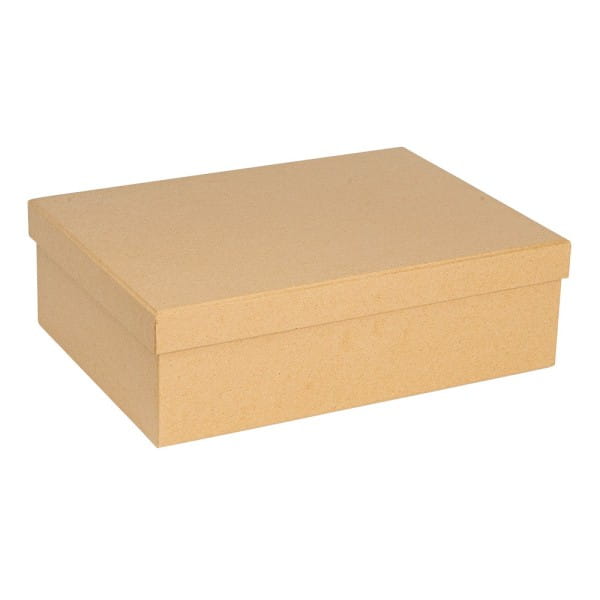 Kraftpapier-Geschenkboxen, rechteckig, verschiedene Größen, Rohlinge zum Weiterverzieren, 10 Stück