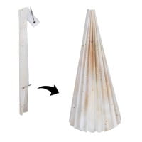 Magnet-Falt-Tanne, Design 1, Ø10cm, 22,3cm hoch, 180g/m², inkl. Tannenspitze
