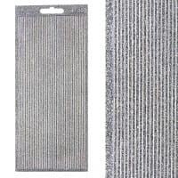 Microglitter-Sticker, Linien, 2mm, silber