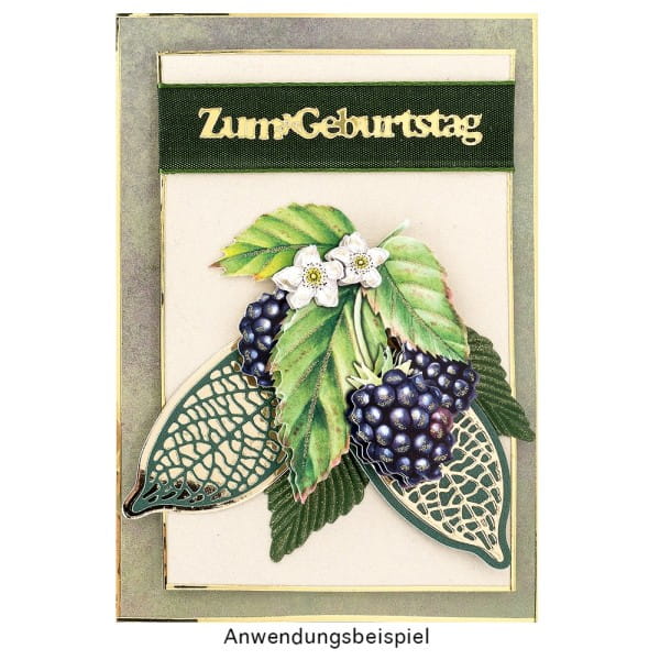 Stanzschablonen, Blätter, 6 Stück