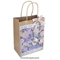 Selbstklebende Stoffe, Blumen 1, DIN A4, verschiedene Designs, 10 Stück