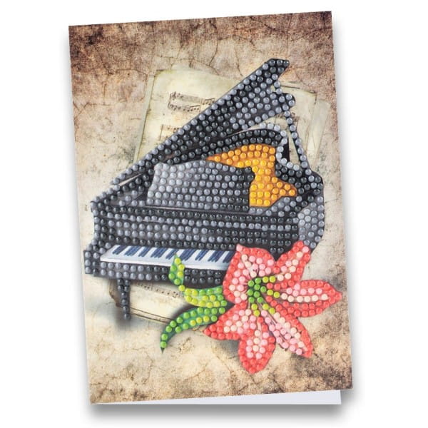 Diamond-Painting-Grußkarte, Flügel, 11,5cm x 16,5cm, inkl. Zubehör
