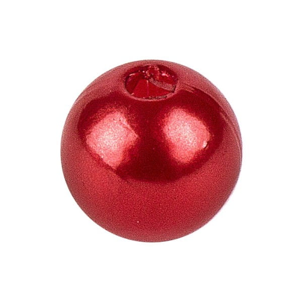 Perlen, Perlmutt, Ø 8mm, rot, 120g