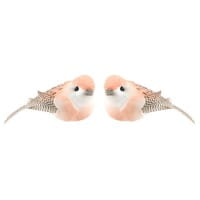 Deko-Federvögel, 5cm x 2,4cm x 2,3cm, 5 verschiedene Farben, 10 Stück