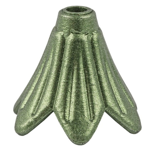 Blütenkelche, Petunien, metallic-matt, 1,8cm x 2cm, tannengrün, 20 Stück